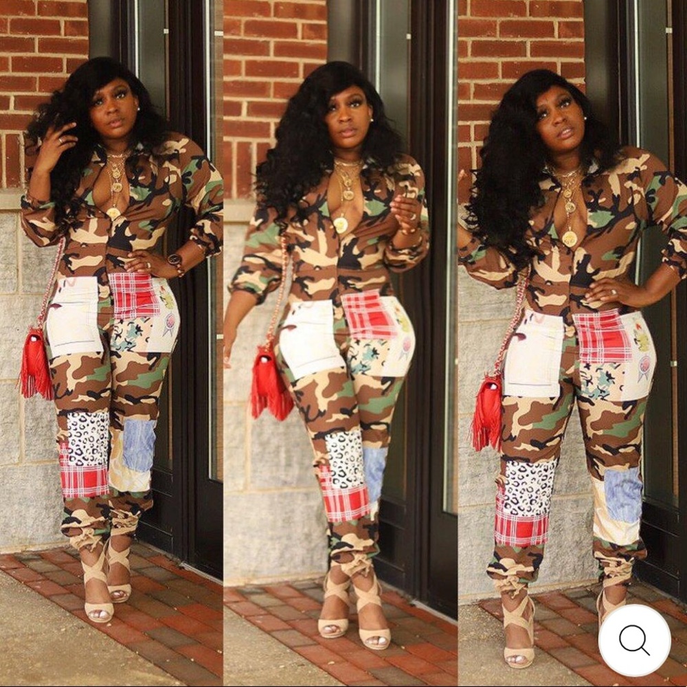 Camo baby doll jumpsuit 🌸 - Picture 2 of 2